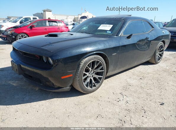 2C3CDZBT9GH218509 2016 DODGE CHALLENGER Black წინა მარცხენა ხედი სამი მეოთხედიდან
