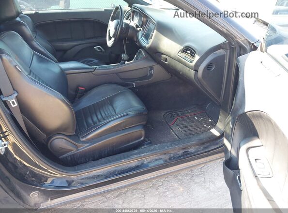 2C3CDZBT9GH218509 2016 DODGE CHALLENGER Black წინა სალონის ხედი