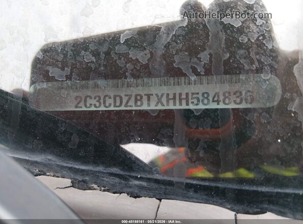 2C3CDZBTXHH584836 2017 DODGE CHALLENGER Maroon Շարժիչի բաժամունքի տեսք