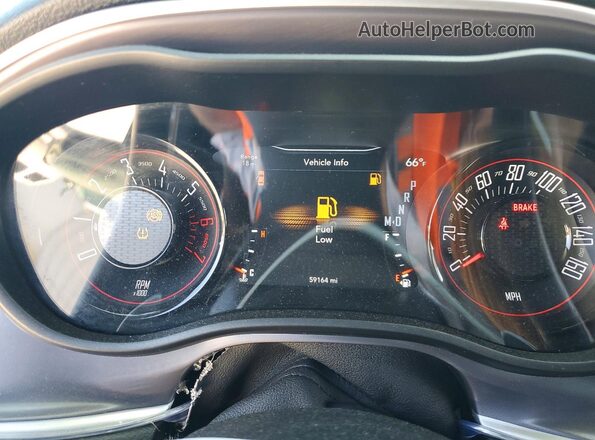2C3CDZBTXKH652379 2019 DODGE CHALLENGER Gray Widok zestawu wskaźników