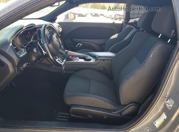 2C3CDZBTXKH652379 2019 DODGE CHALLENGER Gray Widok wnętrza z przodu