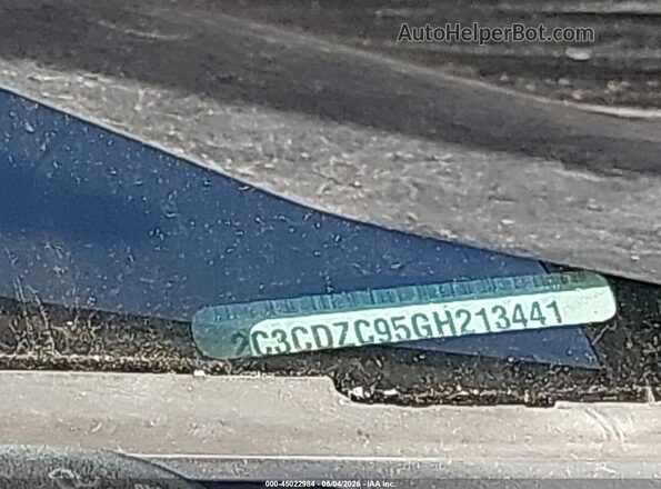 2C3CDZC95GH213441 2016 DODGE CHALLENGER Black Widok komory silnika