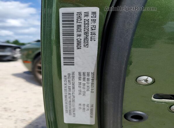 2C3CDZC96PH633757 2023 DODGE CHALLENGER Green 