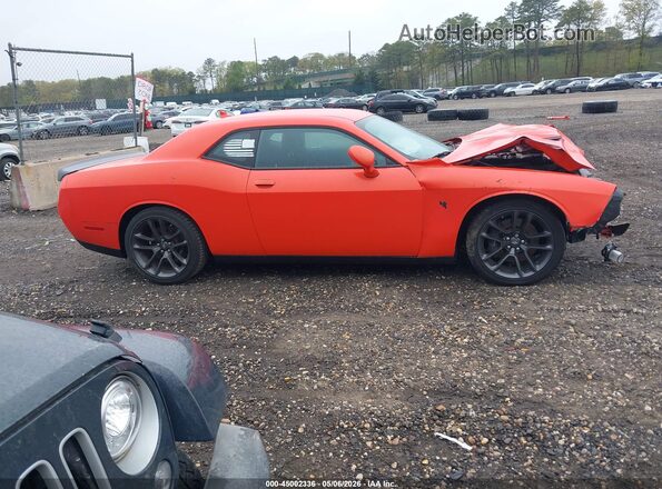 2C3CDZFJ1MH615832 2021 DODGE CHALLENGER Orange უკანა სალონის ხედი