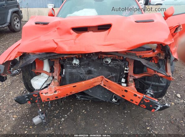 2C3CDZFJ1MH615832 2021 DODGE CHALLENGER Orange უკანა ხედი
