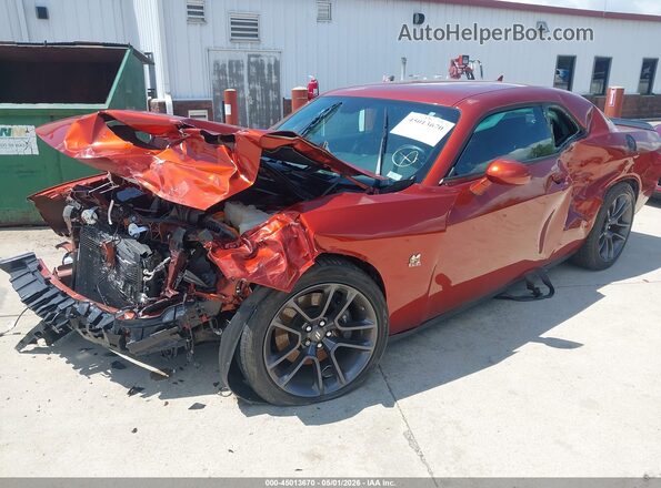 2C3CDZFJ2PH678085 2023 DODGE CHALLENGER Orange Передня ліва чверть