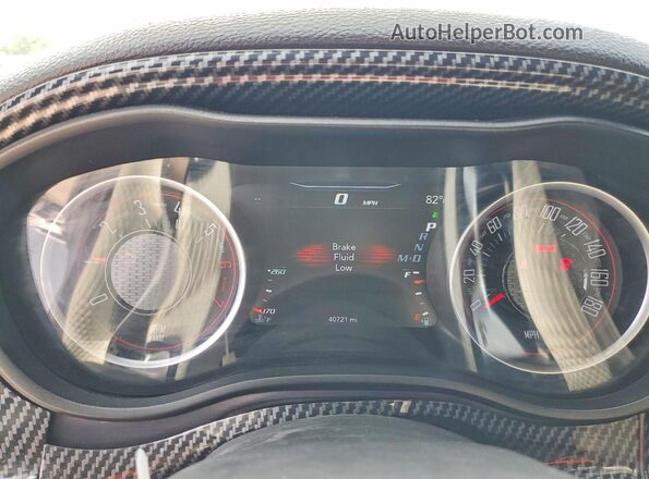 2C3CDZFJ3MH651800 2021 DODGE CHALLENGER White Vista del cuadro de instrumentos