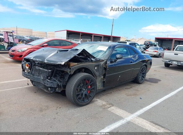 2C3CDZFJ6JH288095 2018 DODGE CHALLENGER Черный Передняя левая четверть