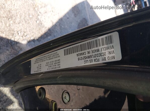 2C3CDZFJ6MH521218 2021 DODGE CHALLENGER Черный Вид подкапотного пространства
