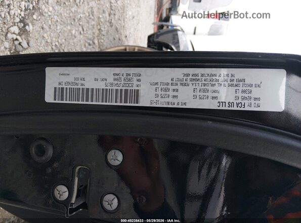 2C3CDZFJ7GH166175 2016 DODGE CHALLENGER Black Engine compartment view