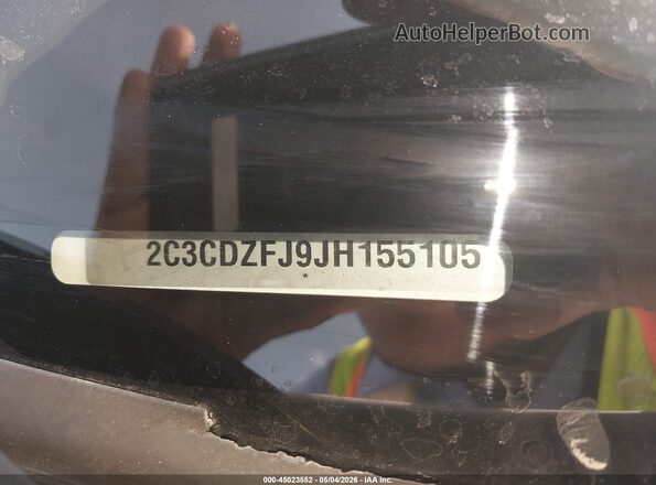 2C3CDZFJ9JH155105 2018 DODGE CHALLENGER White ძრავის განყოფილების ხედი