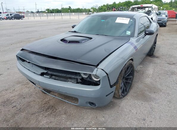 2C3CDZFJXKH607032 2019 DODGE CHALLENGER Серый Передняя левая четверть