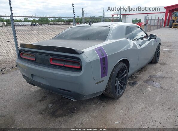 2C3CDZFJXKH607032 2019 DODGE CHALLENGER Серый Задняя правая четверть