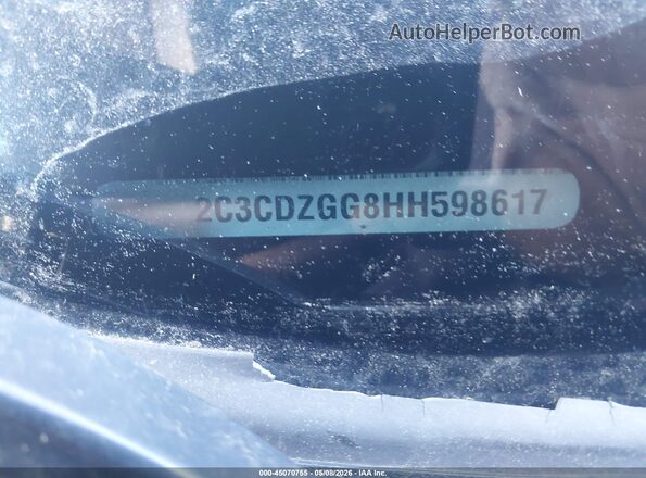 2C3CDZGG8HH598617 2017 DODGE CHALLENGER Gray 