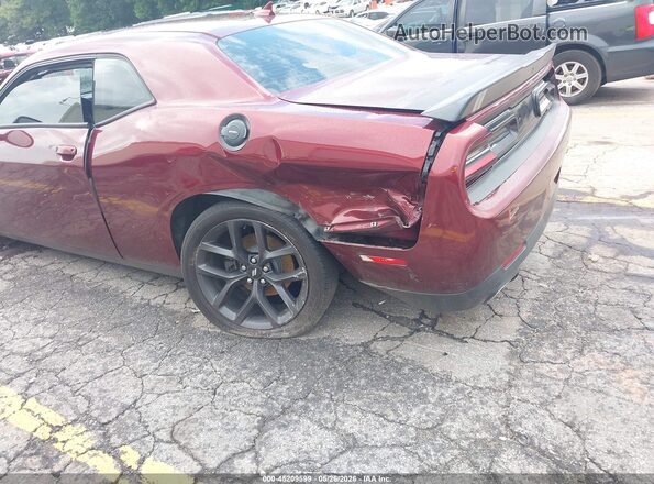 2C3CDZJG0KH602756 2019 DODGE CHALLENGER Burgundy Widok z przodu