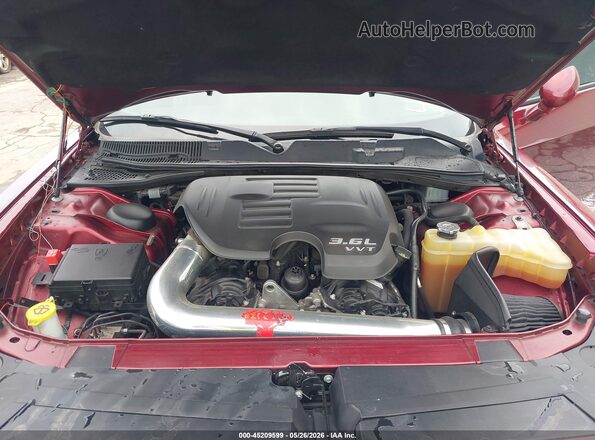 2C3CDZJG0KH602756 2019 DODGE CHALLENGER Burgundy Widok z tyłu