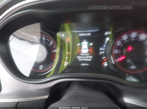 2C3CDZJG1KH509034 2019 DODGE CHALLENGER Orange Widok tylnych siedzeń