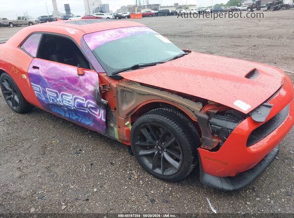 2C3CDZJG1KH509034 2019 DODGE CHALLENGER Orange Widok z przodu
