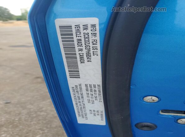 2C3CDZJG2PH665414 2023 DODGE CHALLENGER Blue Widok komory silnika