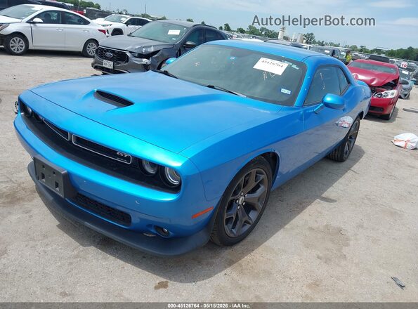2C3CDZJG4KH652074 2019 DODGE CHALLENGER Blue Vista tres cuartos delantera izquierda