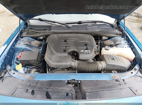 2C3CDZJG6NH105781 2022 DODGE CHALLENGER Blue Вид ззаду