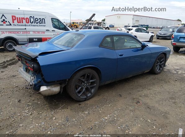 2C3CDZJG6NH105781 2022 DODGE CHALLENGER Blue Задня права чверть