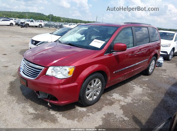 2C4RC1BG1GR229902 2016 CHRYSLER TOWN & COUNTRY Maroon Front left
