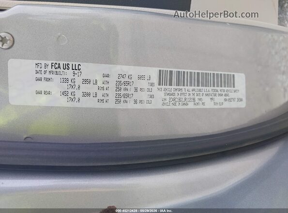 2C4RC1BG1JR112196 2018 CHRYSLER PACIFICA Silver Engine compartment view