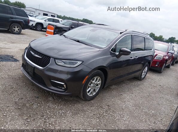2C4RC1BG1MR598299 2021 CHRYSLER PACIFICA Gray წინა მარცხენა ხედი სამი მეოთხედიდან