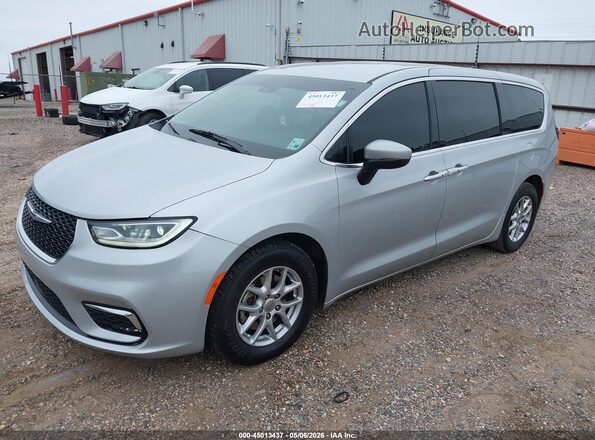 2C4RC1BG2PR535233 2023 CHRYSLER PACIFICA Silver წინა მარცხენა ხედი სამი მეოთხედიდან