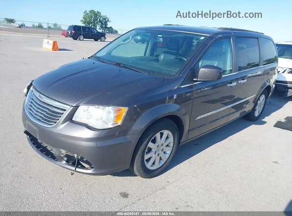 2C4RC1BG3GR127341 2016 CHRYSLER TOWN & COUNTRY Gray Առջևի ձախ երեք քառորդ տեսարան