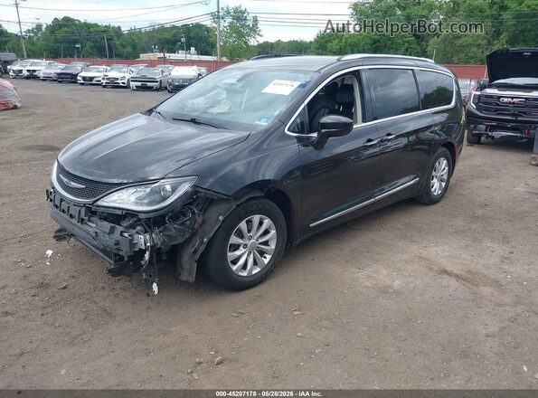 2C4RC1BG3JR353595 2018 CHRYSLER PACIFICA Black Առջևի ձախ երեք քառորդ տեսարան