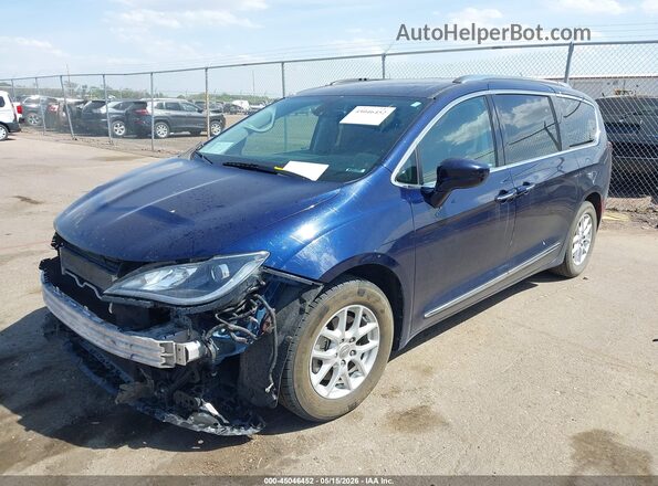 2C4RC1BG3LR157658 2020 CHRYSLER PACIFICA Blue წინა მარცხენა ხედი სამი მეოთხედიდან