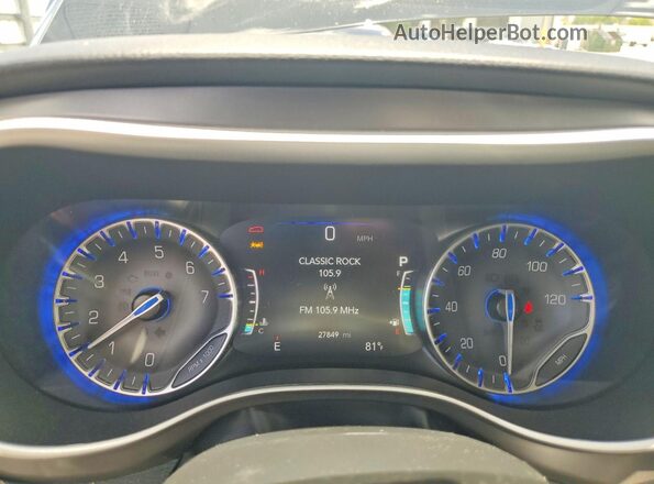 2C4RC1BG3SR597927 2025 CHRYSLER PACIFICA Black Instrument cluster view