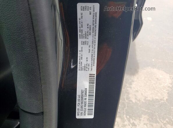2C4RC1BG3SR597927 2025 CHRYSLER PACIFICA Black VIN sticker view