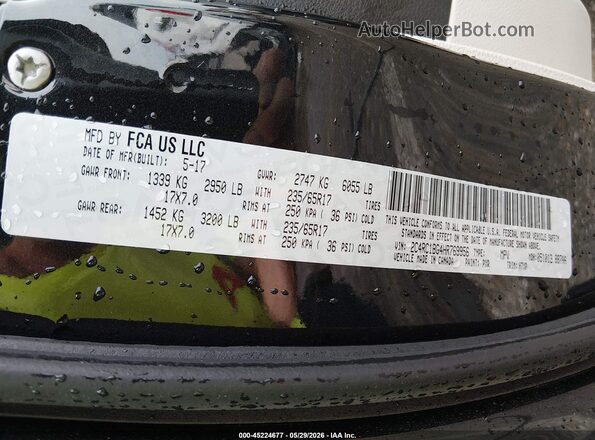 2C4RC1BG4HR769956 2017 CHRYSLER PACIFICA Black Engine compartment view