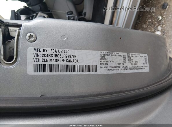 2C4RC1BG5LR279793 2020 CHRYSLER PACIFICA Silver 