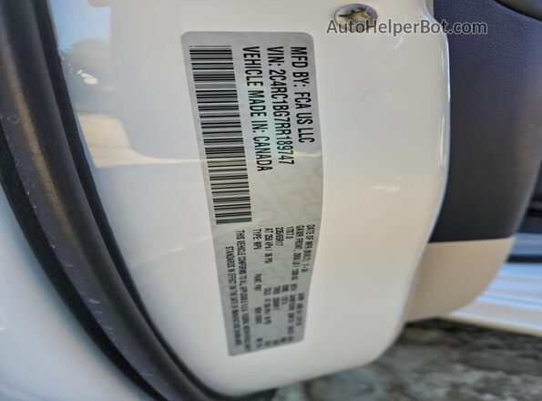2C4RC1BG7RR189747 2024 CHRYSLER PACIFICA White VIN կոդի պիտակի տեսք