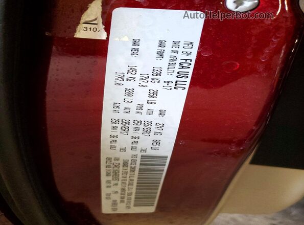 2C4RC1BG8HR820357 2017 CHRYSLER PACIFICA Maroon 