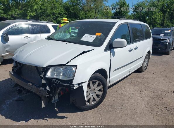 2C4RC1BG9GR158755 2016 CHRYSLER TOWN & COUNTRY White წინა მარცხენა ხედი სამი მეოთხედიდან