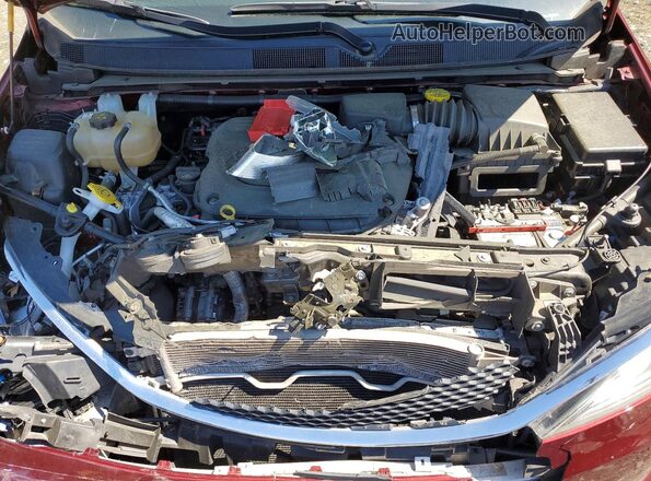 2C4RC1BG9LR116158 2020 CHRYSLER PACIFICA Burgundy ძრავის განყოფილების ხედი