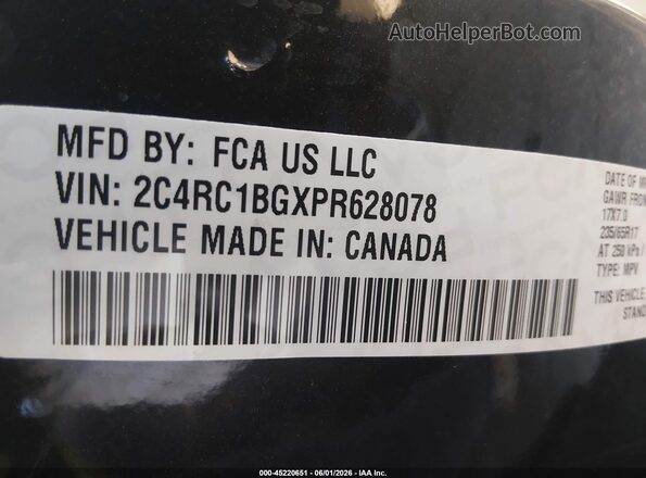 2C4RC1BGXPR628078 2023 CHRYSLER PACIFICA Gray Widok komory silnika