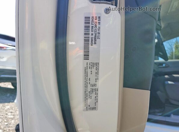 2C4RC1CG7PR568548 2023 CHRYSLER VOYAGER White VIN կոդի պիտակի տեսք