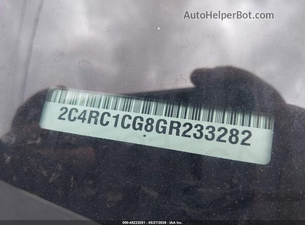 2C4RC1CG8GR233282 2016 CHRYSLER TOWN & COUNTRY Black Engine compartment view