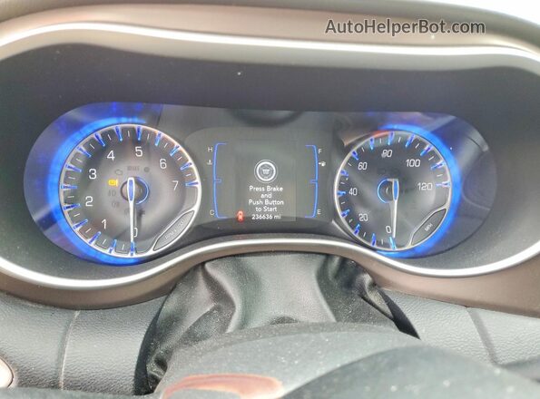 2C4RC1DG2LR264567 2020 CHRYSLER VOYAGER Maroon Instrument cluster view