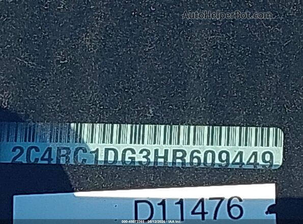 2C4RC1DG3HR609449 2017 CHRYSLER PACIFICA Burgundy 
