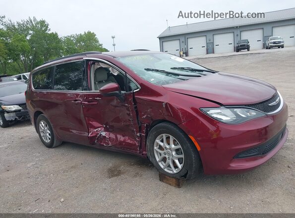 2C4RC1DG5MR509332 2021 CHRYSLER VOYAGER Maroon წინა ხედი