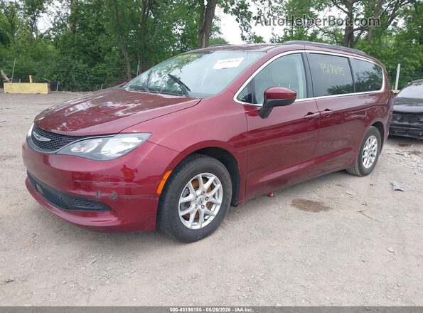 2C4RC1DG5MR509332 2021 CHRYSLER VOYAGER Maroon წინა მარცხენა ხედი სამი მეოთხედიდან