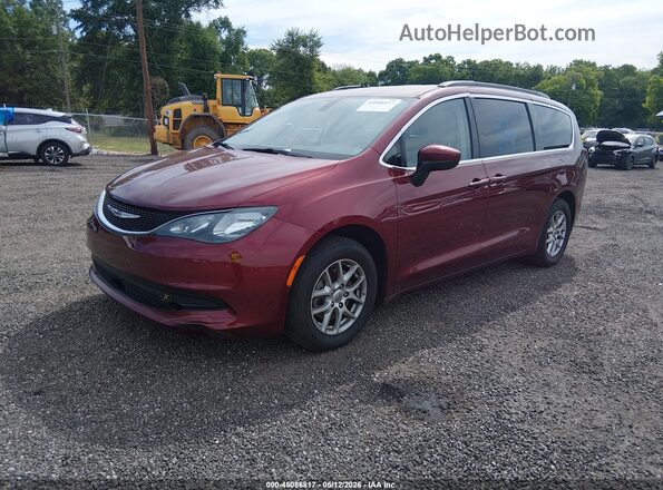2C4RC1DG7MR537732 2021 CHRYSLER VOYAGER Burgundy Առջևի ձախ երեք քառորդ տեսարան