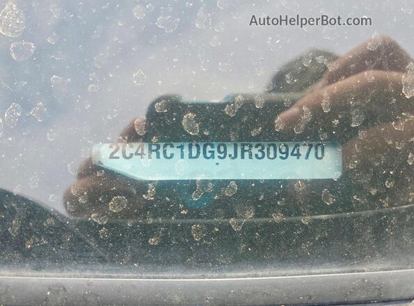 2C4RC1DG9JR309470 2018 CHRYSLER PACIFICA Silver Widok naklejki z numerem VIN